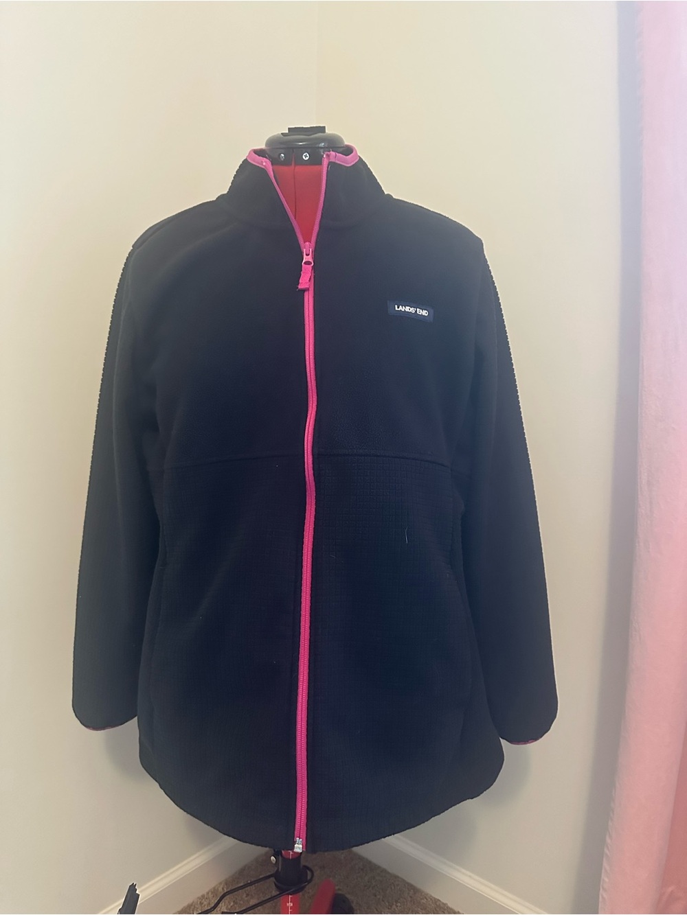 Lands' End women's full-zip fleece jacket